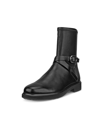 ECCO Women's Amsterdam Buckle Mid-Cut Ankle Boot