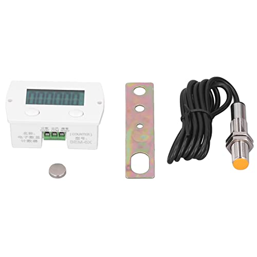 Contador Digital Mini Contador Electrónico de 6 Dígitos Interruptor de Conteo de Inducción Magnética para Punzonadoras, Máquinas Herramientas Cover