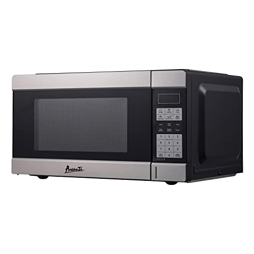 Avanti Mt113K3S Microwave Oven 1000-Watts Compact With 10 Power Levels And 6 Pre Cooking Settings, Speed Defrost, Electronic Control Panel And Glass Turntable, Metallic #TOP3