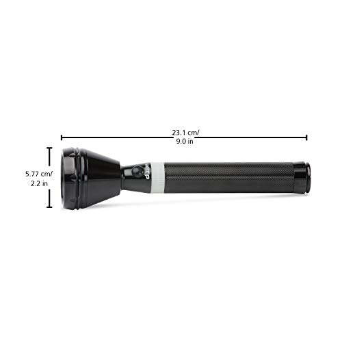IBELL FL8348 Rechargeable Torch Flashlight, Extra Long Beam Range, Aircraft Aluminium Body, Super Bright LED Light