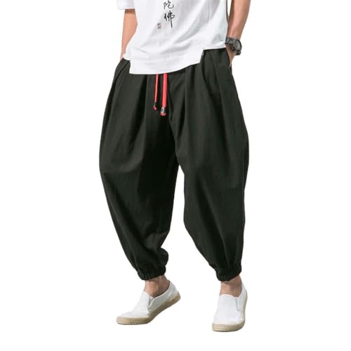 Style chinois pantalon de sport hommes pour détente et yoga