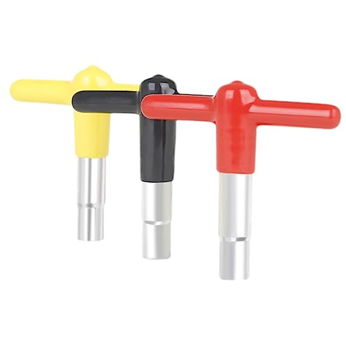 Toyvian 3Pcs Drum Tuning Keys Shaped Drum Wrenches with Grip Durable and Lightweight Drum Key Tools for Drummers for Beginners and Professionals