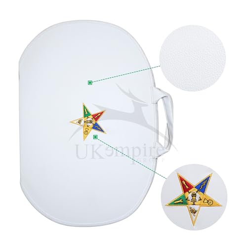 Masonic OES White Chain Collar Case - Machine Embroidered (Improved Design), Freemason Carrying Bag2