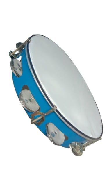 Dafli Musical Instrument Dafli 10 inch Hand Percussion Musical Instrument, Blue-image-16