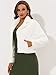 Allegra K Women's Winter Wedding Faux Fur Bolero Jacket Loose Formal Faux Fur Coat Medium White