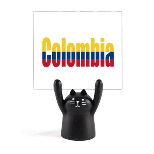 Porte-mémo chat noir Colombie pour ne plus perdre vos notes de bureau