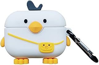 Compatible with Airpods 3 Case 2021, Cute Duck Kawaii Cartoon 3D Silicone Protective Cover for Airpod 3 Case White Bag Duck, Funny Boys Girls Kids Teens Women Case for Airpods 3rd Generation (Duck)