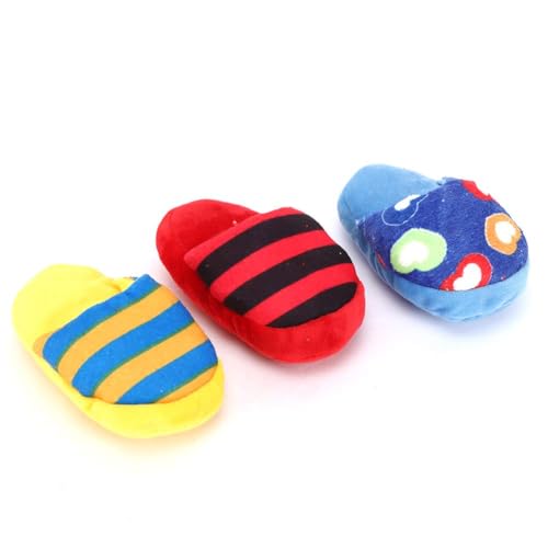 Agatige 3Pcs Plush Pet Dog Squeaky Toys