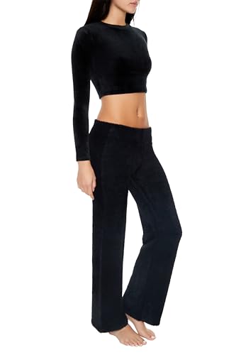 Forever 21 Women's Sweater-Knit Flare Pants3
