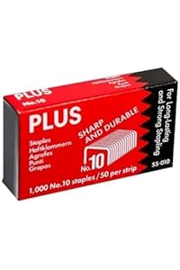 PLUS Qualitätsheftklammern No. 10, 1er Pack