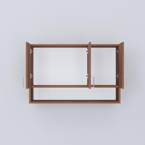 Image of SPECIALITY PANELS 3 Door Modular Wall Mounted Kitchen Cabinet with Organizer Shelf Space Saving Storage Unit | Engineered Wood Cupboard for Kitchen Living Room Organizer Furniture | DIY Assembly