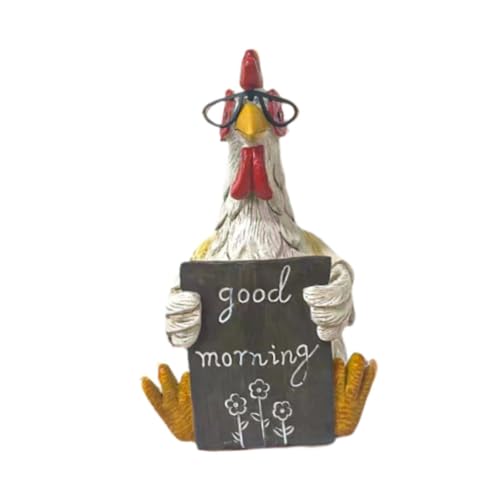 Statue de poulet en résine incassable : sublimez vos meubles sans risque