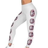 KHIRVWL Yogahose Damen Leggings Mit Weihnachtsmuster Jogginghose Modische Stretch Hose Strumpfhose Sporthose Blickdicht Leggins Freizeithose Trainingshose Laufhosen Luftige Bequeme Stoffhose