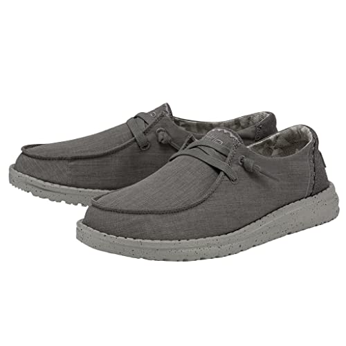Image of HEYDUDE Women's Wendy Linen | Women?s Shoes | Women?s Lace Up Loafers | Comfortable & Light-Weight