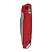 Kershaw Iridium Pocket Knife, Red Design, 3.4 Inch Steel Spear Point Blade, EDC with Thumb Stud Opening, Reversible Deep Carry, DuraLock, Everyday Carry Pocket Knife for Men and Women
