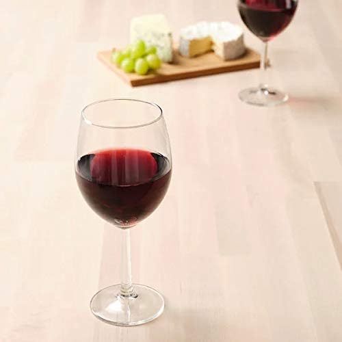 IKEA SVALKA Red Wine Glass Set, 6 Glasses with 44 cl Capacity, 20 cm High, Dishwasher Safe