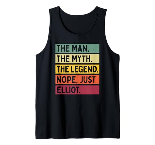 Herren The Man The Myth The Legend NOPE Just Elliot Lustiges Zitat Tank Top