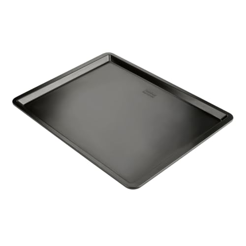 Zenker Black Metallic Back- und Plätzchenblech – Hitzebeständig bis 230°C, 42 x 32 x 0,5 cm
