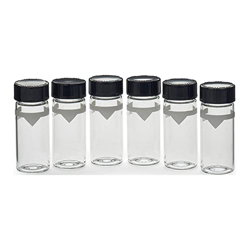 Hach Portable Turbidimeter Sample Cells, 25 mm Round Glass, Compatible with 2100Q and 2100Qis, Pack of 6, 2434706