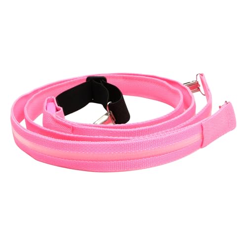 FRCOLOR Led Clip-on Suspenders for Pants Women's Men's Elastic Y-shape Braces Glowing Lights for Party Festival