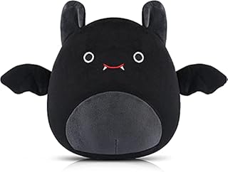 Dream N Jump Bat Plush Stuffed Animal Toys, Christmas Plushie Toys for Kids, HalloweenHugging Goth Plush Cute Pillows Decoration for Home Christmas, Cotton Bat Plushie for Boys Girls