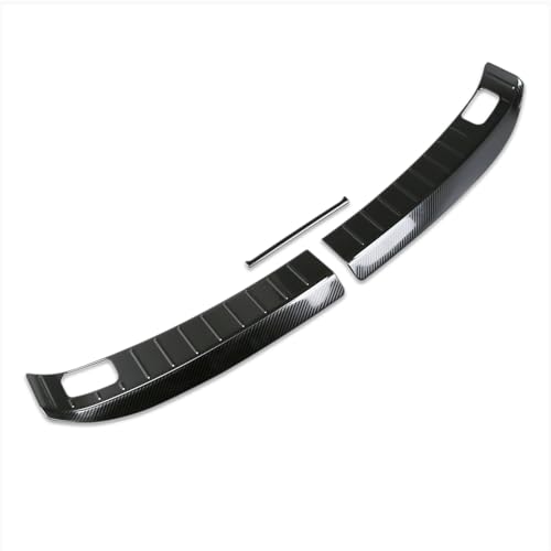 Plaque de seuil de pare-chocs arrière pour Mazda CX-70 2025 2026 en acier noir carbone Beautost
