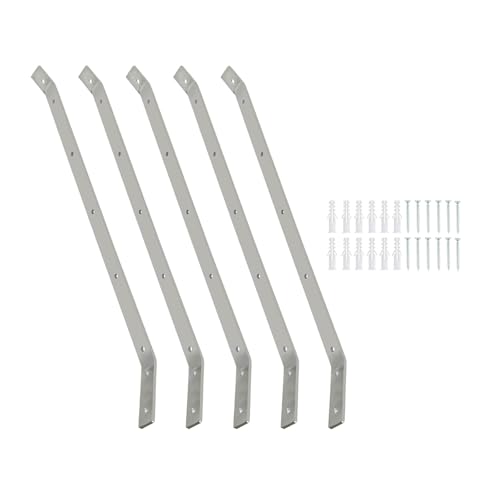 Cat Proofing Fence Catio Cats Outdoor Enclosure Kit Cat Proofing Fence Brackets 55cm Long 3mm Thick 10m x 65cm Weatherproof Garden Mesh Fencing (5PCS Brackets)