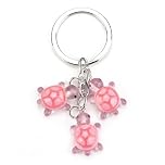 Tranbath Cute Turtle Keychain Animal Backpack Charm Phone Accessory, Gifts for Women, Mum, Sister, Best Friend, Personalised Keyring, Funny Inspirational Keychain Gift
