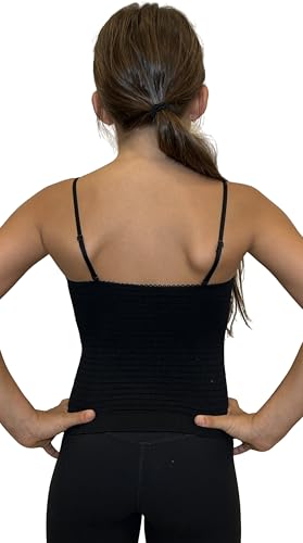 Girls Textured Cinched Cami Camisole Thin Strap (Ages 8-14 Years)3