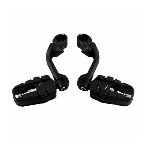 Support de repose-pieds 32mm réglable pour moto avec système de fixation anti-vibration