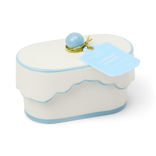 Paddywax CHÉRIE Ceramic Dish Soy Wax Candle, Lavender & Thyme, 5.5 oz