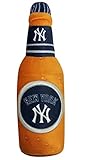 Pets First MLB New York Yankees Stadium Beer Bottle Plush Dog Toy-Cutest Plush Toy for Dogs & Cats with Inner Squeaker & Premium Embroidery of Baseball Team Name & Logo