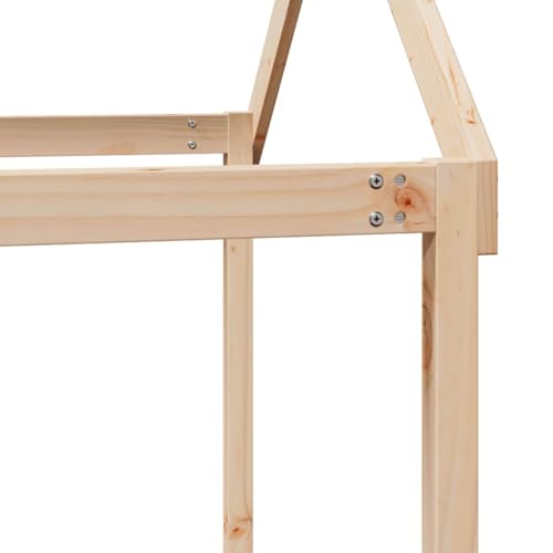 Vidaxl Tetto Per Letto Bambini 207X80,5X151,5Cm Legno Massello Di Pino, Tetto Per Letto, Tettoia Per Letto Bambini, Baldacchino Per Letto Bambini - 4