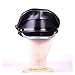 ACE4U Cool Genuine Leather Hat Men Male Germany Officer Visor Cap Locomotive Retro German Hat Cortical Casquette(3.5L) Black