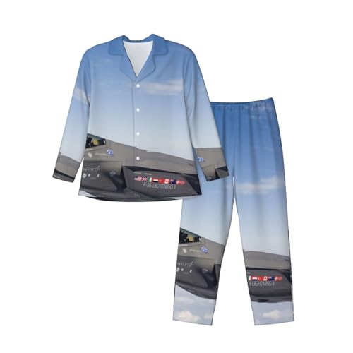 [Outfly] �X�e���X�퓬�@ F-35 �����Y �p�W���} �|���G�X�e�� �O�J�� �p�W���} �傫���T�C�Y �㉺�Z�b�g ���� �p�W���} �L�����N�^�[ ������ �j�� �t�H�p S FFGT131DF