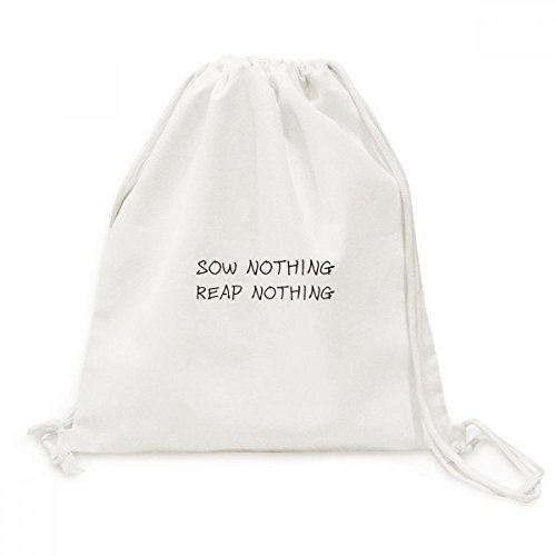 Sac à cordon en toile pour voyage avec citation inspirante idéale pour escapades