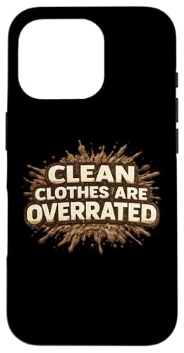 Clean Clothes Are Overrated�_�[�g�o�C�N�o�C�NBMX���C�_�[ �X�}�z�P�[�X iPhone 16 Pro �p