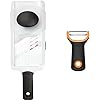 OXO Good Grips Handheld Mandoline Slicer & Good Grips Prep Julienne Y-Peeler, Black