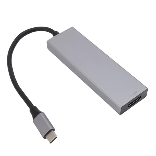 5 in 1 USB C Hub Lega 4k alluminio Visualizzazione MultiPort Adattatore Porte di Dati per Laptop Tablet