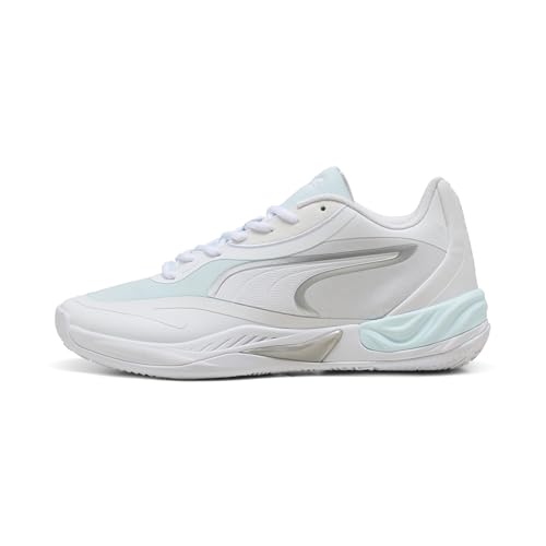 Puma Men's All-Pro Nitro Basketball Shoes, White-Aqua AH25, 9.5 - image 2