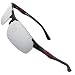 Produktbild PUKCLAR Sonnenbrille Herren Polarisierte Sportbrille Fahrerbrille Al-Mg Metall Rechteckig Rahme Cat 3 CE