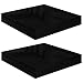Produktbild vidaXL 2X Wandregal Schwebend Hängeregal Wandboard Bücherregal Regalbrett Schweberegal CD DVD Regal Dekoregal Hochglanz-Schwarz 23x23,5x3,8cm MDF