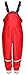 Playshoes Baby - Jungen Regenlatzhose Hose, Rot (Rot), 116 EU