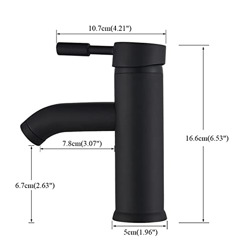 Robinets mélangeurs eau chaude et froide cascade pour lavabo compact