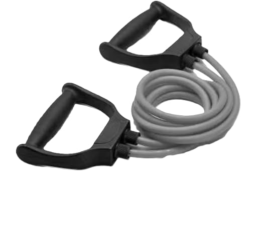 Resistance Band with Handles for Full Body Workout | Dual Grip Handles, Multi-Muscle Training, Home & Gym Use, Stretchable Tube, Multiple Colours-image-21