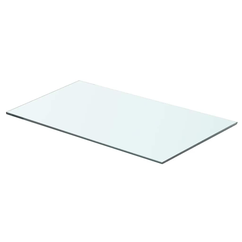 ACAGALA Mensola in vetro da 60 x 30 cm, in vetro di sicurezza monolastra da 8 mm, trasparente, per mensole da parete e parete lamellare, ripiano di ricambio per vetrine e negozi, portata fino a 15 kg