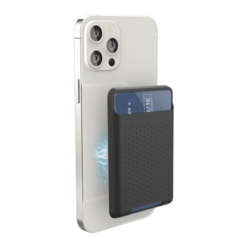 Funda cartera adhesiva para tarjetas y dinero compatible con teléfonos móviles