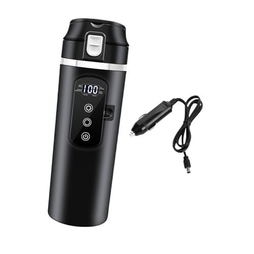 Hervidor Eléctrico Portátil para Auto 500ml Negro miniatura 4