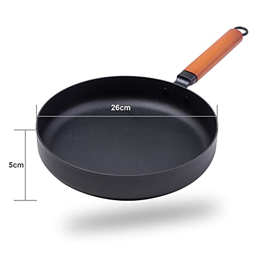 Chusui 26 * 26 * 5cm Frigideira antiaderente Panela de ferro Frigideira de ferro Panelas Frigideira