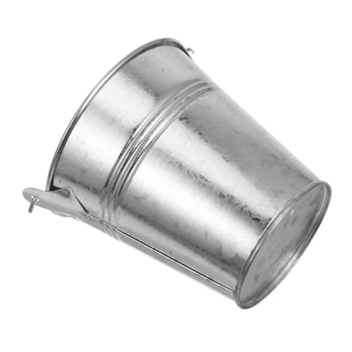 GLEAVI Mini Zinkeimer Aus Metall Tief Silberne Galvanisierte Blumentöpfe Für Dekorative Farmhaus-Dekorationen Vielseitig Einsetzbar Als Pflanzgefäß Oder Stifthalter